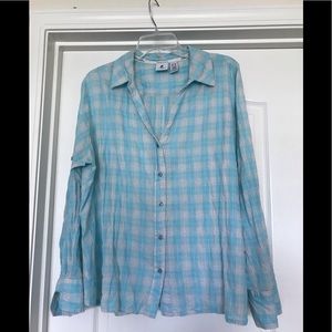 Caribbean Joe long sleeve blouse